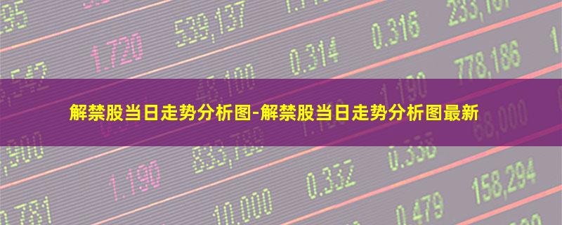 解禁股当日走势分析图-解禁股当日走势分析图最新