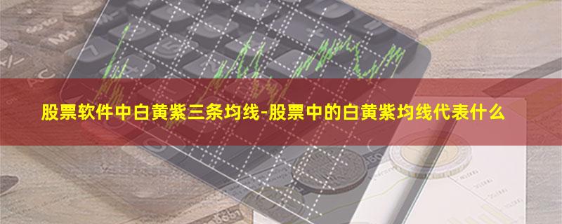 股票软件中白黄紫三条均线-股票中的白黄紫均线代表什么.jpg 股票软件中白黄紫三条均线.jpg