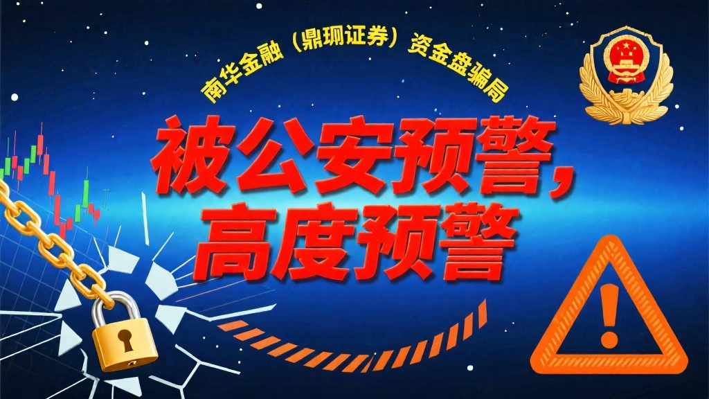 南华金融（鼎珮证券）资金盘骗局被公安预警，高度预警