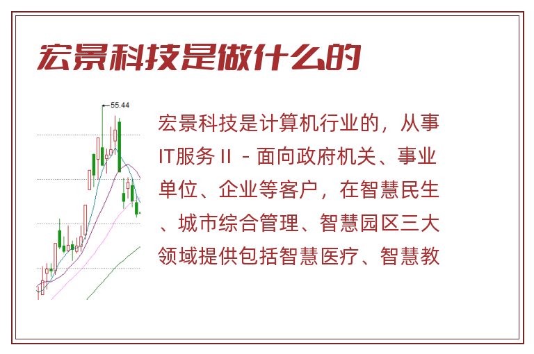 宏景科技是做什么的