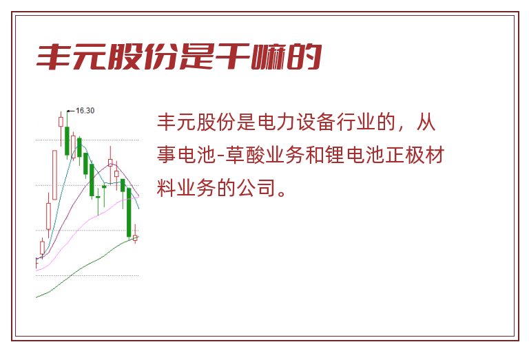 丰元股份是干嘛的.jpg 丰元股份,丰元股份是做什么的,丰元股份是干嘛的.jpg