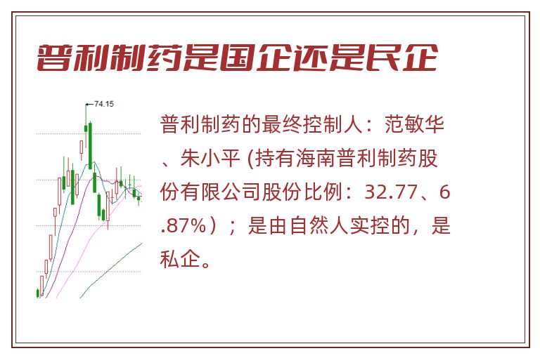普利制药是国企还是民企