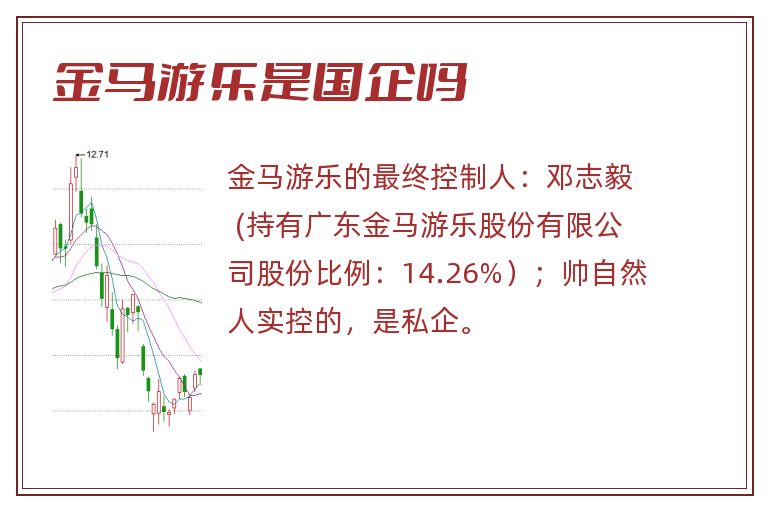 金马游乐是国企吗