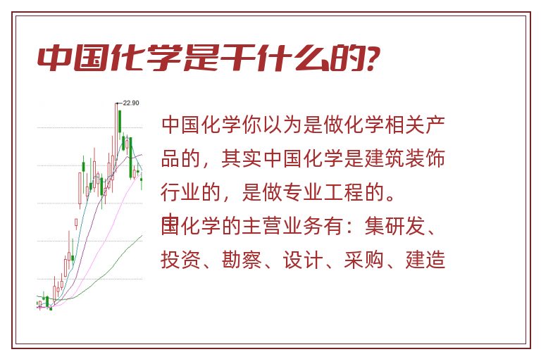 中国化学是干什么的？