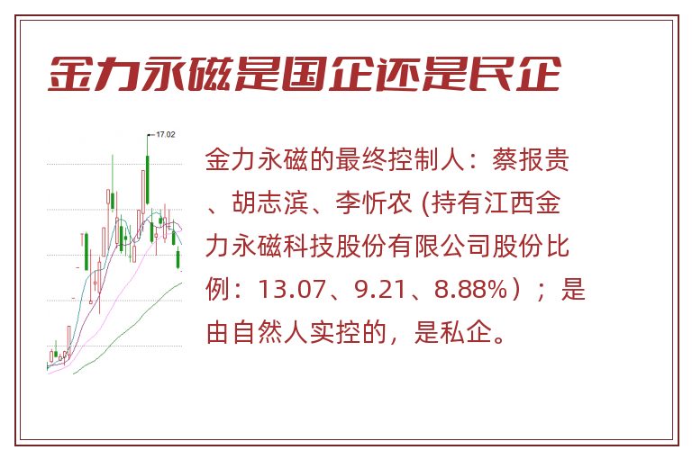 金力永磁是国企还是民企