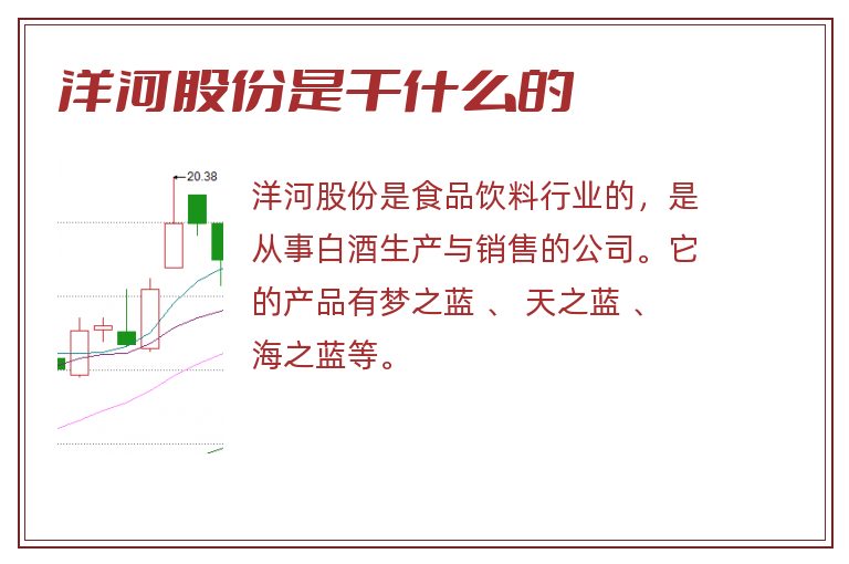 洋河股份是干什么的