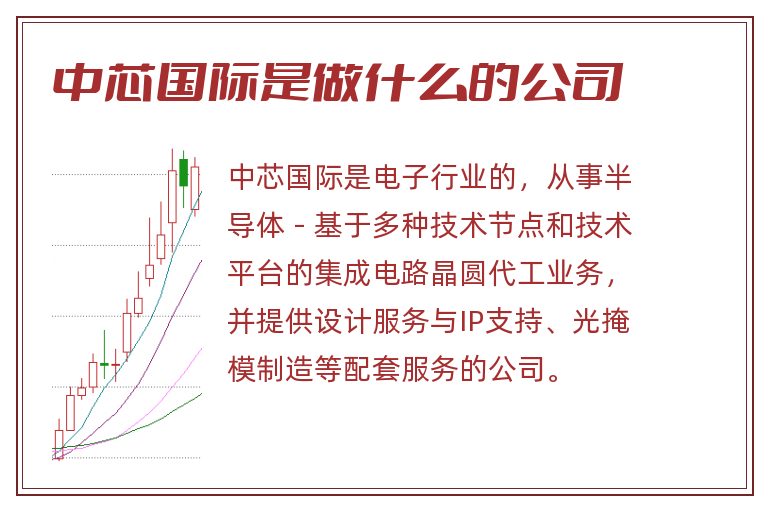 中芯国际是做什么的公司