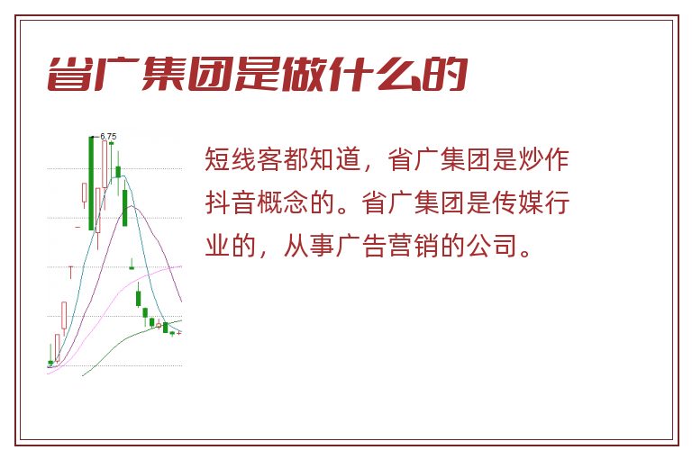 省广集团是做什么的
