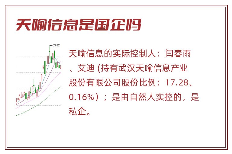 天喻信息是国企吗