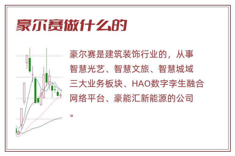 豪尔赛做什么的