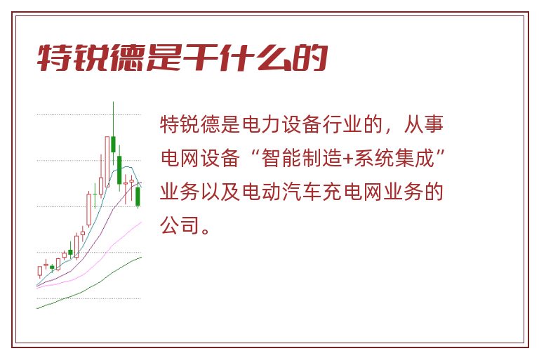 特锐德是干什么的