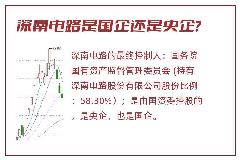 深南电路是国企还是央企？