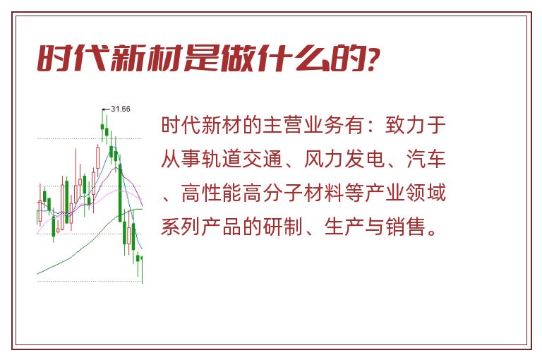 时代新材是做什么的?