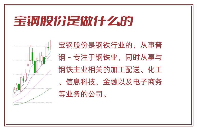 宝钢股份是做什么的