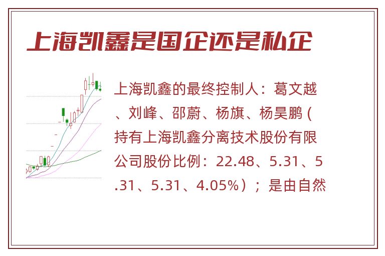 上海凯鑫是国企还是私企