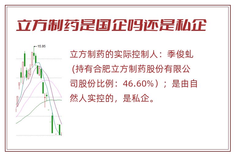 立方制药是国企吗还是私企