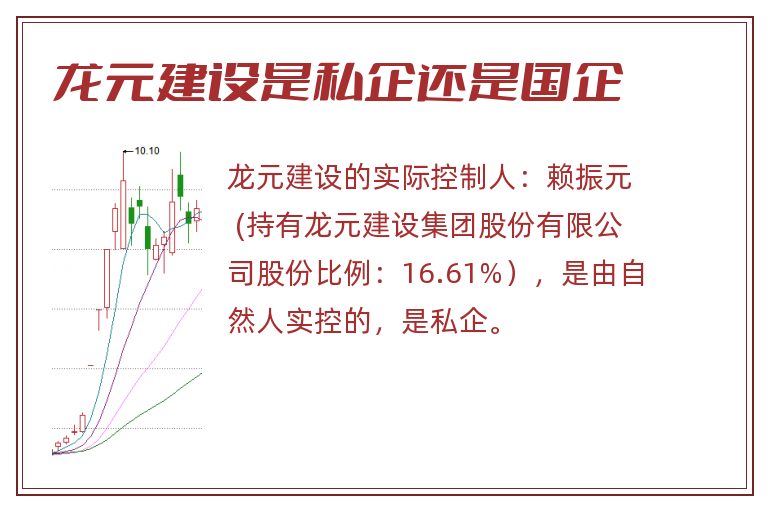 龙元建设是私企还是国企