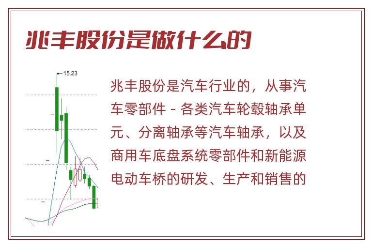 兆丰股份是做什么的