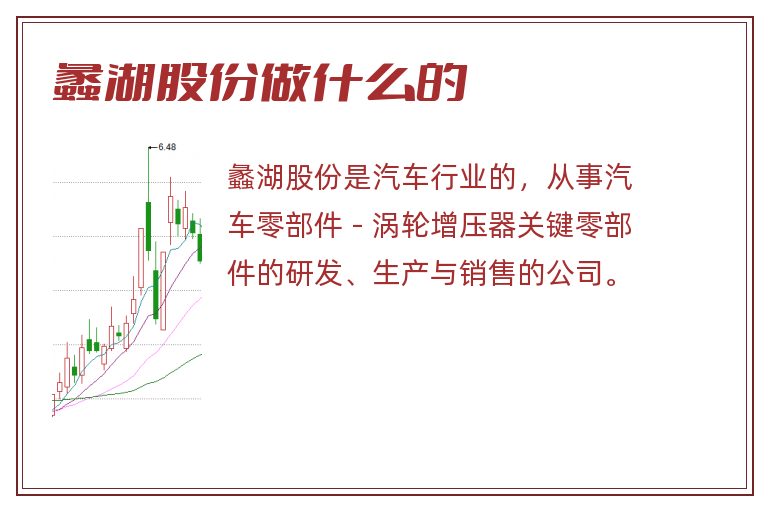 蠡湖股份做什么的