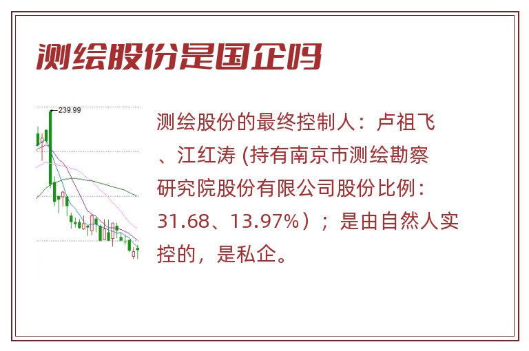 测绘股份是国企吗