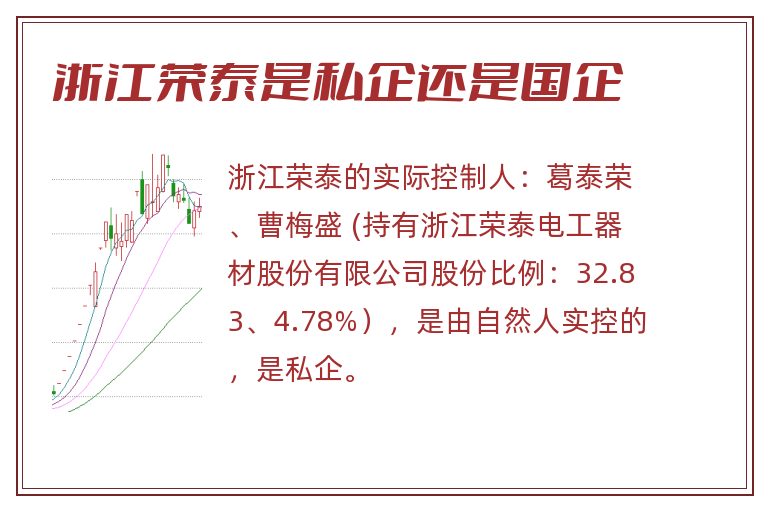 浙江荣泰是私企还是国企