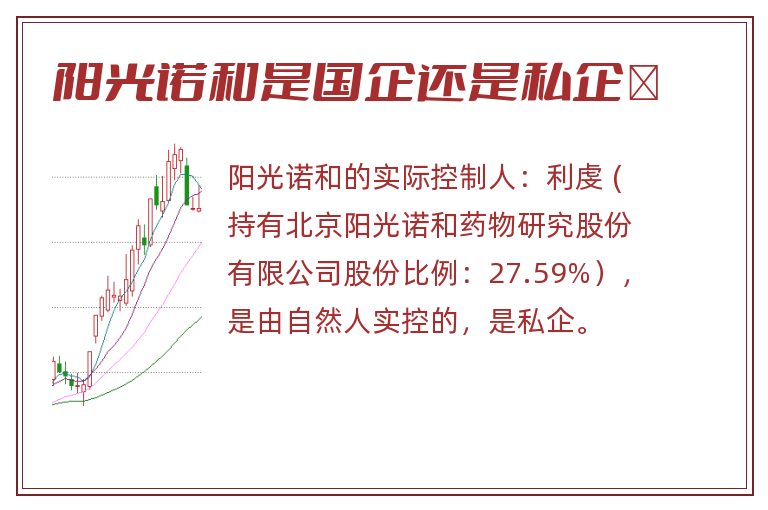 阳光诺和是国企还是私企	