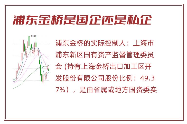 浦东金桥是国企还是私企