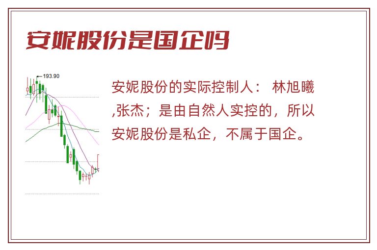 安妮股份是国企吗