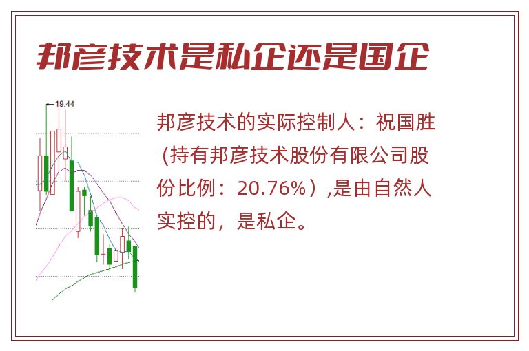 邦彦技术是私企还是国企
