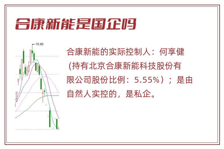 合康新能是国企吗