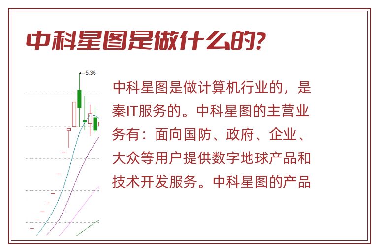 中科星图是做什么的？