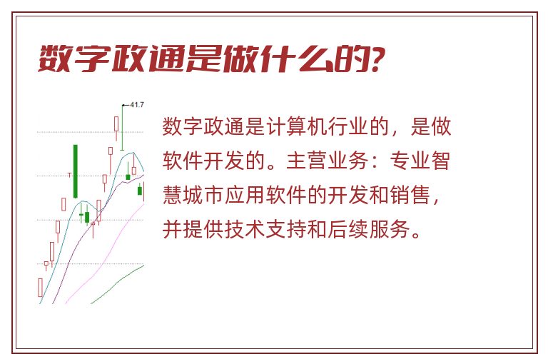 数字政通是做什么的？
