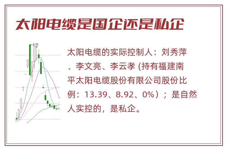 太阳电缆是国企还是私企