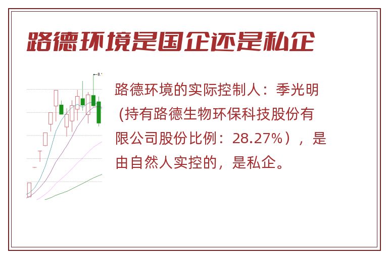 路德环境是国企还是私企
