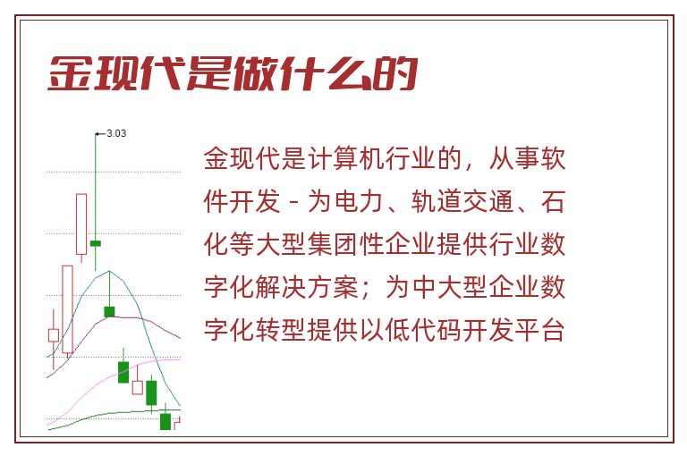 金现代是做什么的