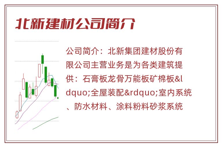 北新建材公司简介