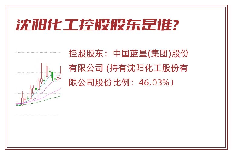 沈阳化工控股股东是谁？