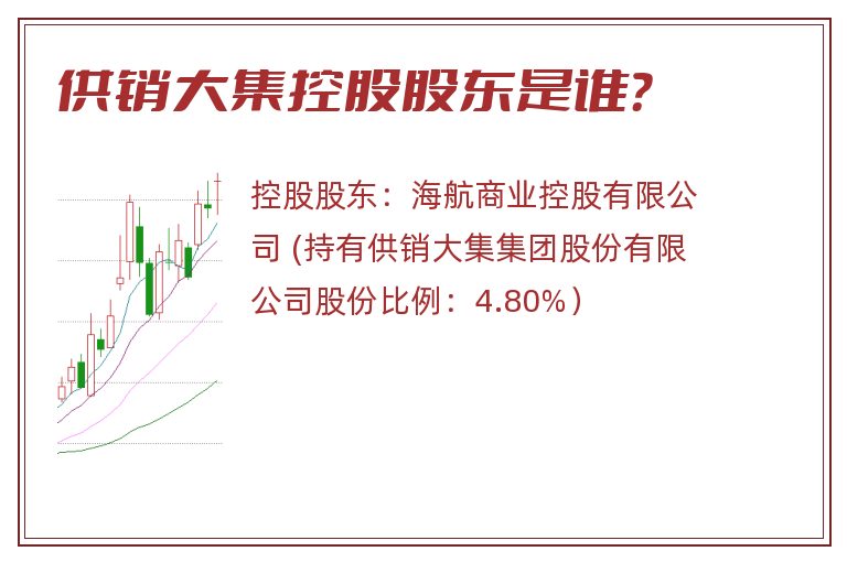 供销大集控股股东是谁？