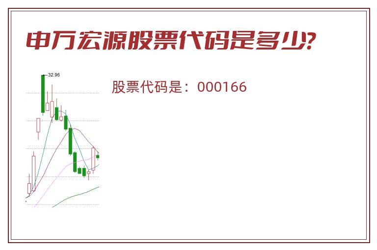 申万宏源股票代码是多少？