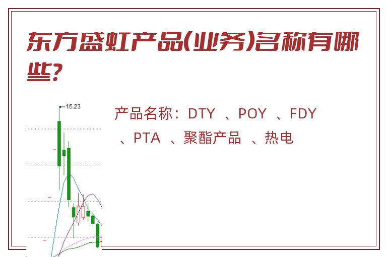 东方盛虹产品（业务）名称有哪些？