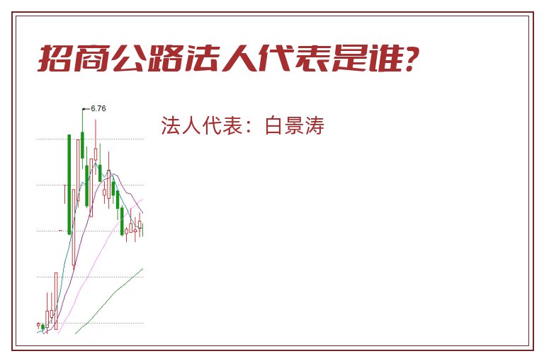 招商公路法人代表是谁？