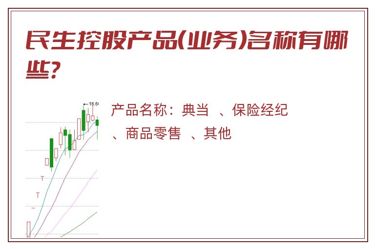 民生控股产品（业务）名称有哪些？