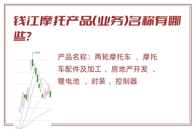 钱江摩托产品（业务）名称有哪些？
