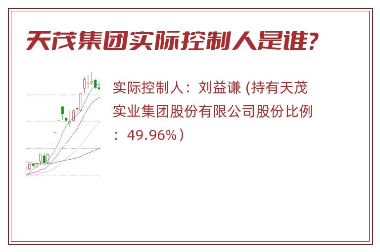 天茂集团实际控制人是谁？