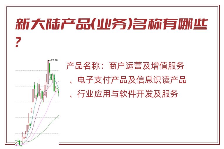 新大陆产品（业务）名称有哪些？