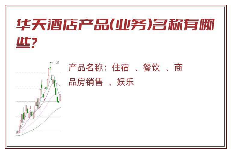 华天酒店产品（业务）名称有哪些？