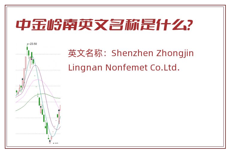中金岭南英文名称是什么？