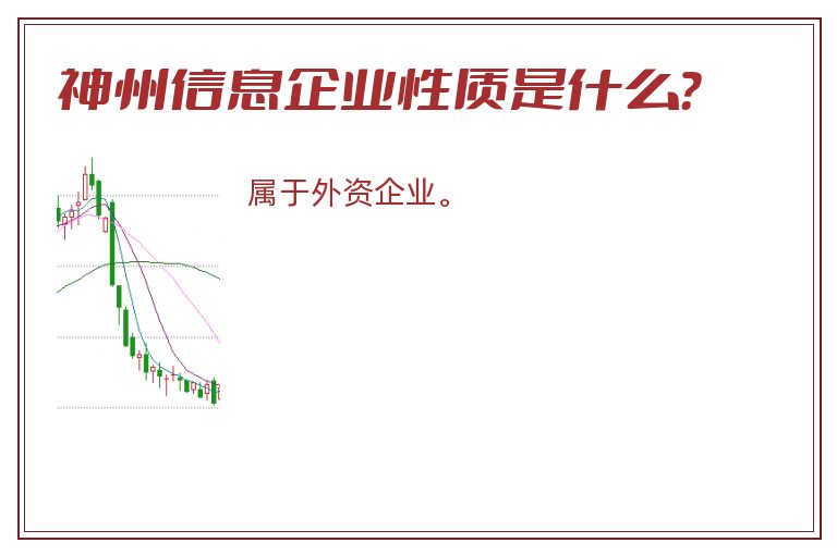 神州信息企业性质是什么？
