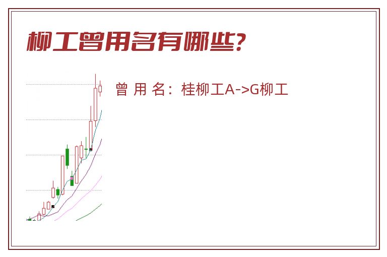 柳工曾用名有哪些？
