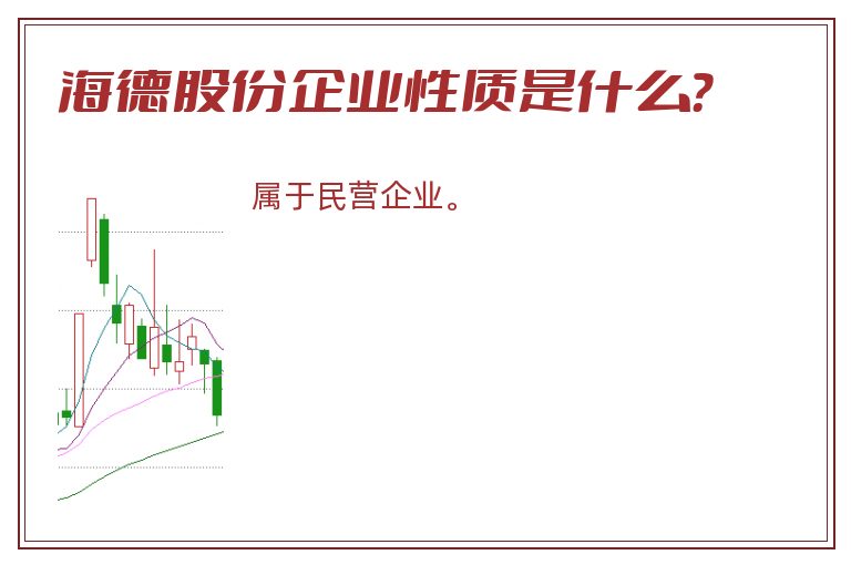 海德股份企业性质是什么？